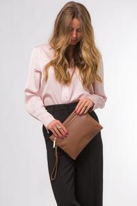 Кожаный клатч с меловым шрифтом Pure Luxuries London, мультиколор