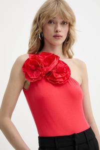 Хлопковый боди Karl Lagerfeld, красный