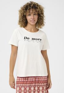 Футболка с принтом CRAMALUA Cream, белый