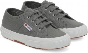 Детские кеды Superga 2750 JCOT Classic - Стильная и долговечная обувь из холста для повседневного комфорта, удобная шнуровка, серый