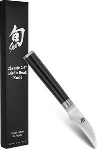 Kai Shun Classic японский нож для чистки овощей, лезвие 6,5 см, дамаск 32 слоя, сталь VG MAX, твердость 61 (±1) HRC, рукоять из паки