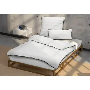 Одеяло из микрофибры Sleep & Protect Inlett "Welle", обычное, 1 шт. Biberna Sleep & Protect, белый