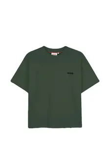 Футболка с короткими рукавами Hugo Kids, зеленый