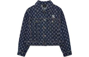 Джинсовая куртка Old Flower женская синий Mlb