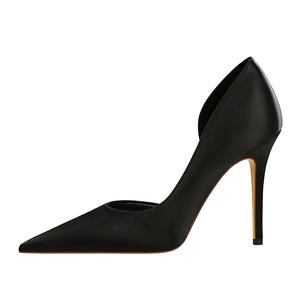 QITUMAUL Тонкие каблуки на высоком каблуке женские черные, цвет Black[Heel Height 10.5cm]