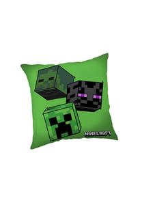 Детское декоративное одеяло Minecraft "the mobs" 40×40 см с наполнителем Cofi, зелёное 45x45x10 см