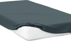 Простыня на резинке , трикотажная простыня на резинке, 100% хлопок, размер: 70 х 140 см, цвет: темно-серый Cotton Castle