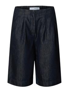 Джинсы с широкими штанинами и складками SELECTED SLFVela, морской синий