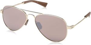 Under Armour unisex-adult Getaway M солнцезащитные очки авиаторы, Gloss Gold/Ua Tuned Road
