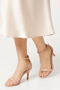 Босоножки Tasha на низком каблуке-шпильке Dorothy Perkins, розовый