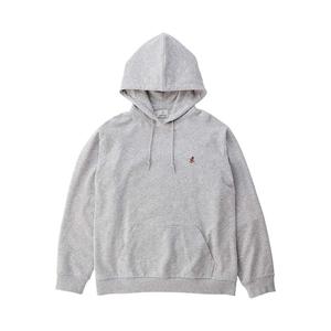 Толстовка с капюшоном и вышитым логотипом Gramicci, светло-серый