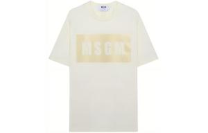 MSGM Футболка мужская бежево-желтая