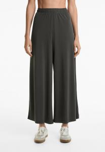 Брюки SOFT TOUCH CROP WIDE LEG OYSHO, темно-серый