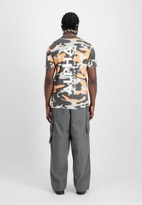 Футболка с принтом BACKPRINT CAMO Alpha Industries, мультиколор
