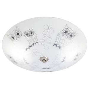 Потолочный светильник Markslöjd Ugglarp, сатиновое стекло - белое/серое - 2 лампы