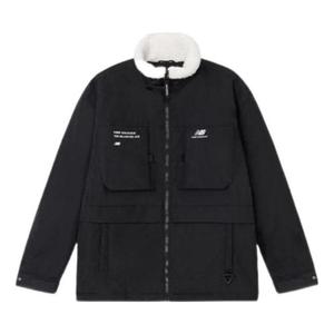 Куртка New Balance Logo Warm Jacket 'Black White', черный