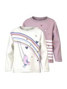 Рубашка NAME IT NMFVALIANE, Orchid/White