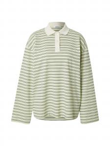 EDITED Футболка 'Cindy' в цвете Green, White