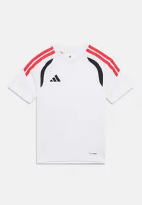 Спортивная футболка унисекс tiro league Adidas Performance, White/Black/Semi Lucid Red