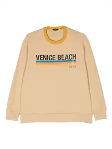 Толстовка с графичным принтом Nº21 Kids, нейтральный