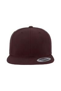 Классическая кепка Snapback премиум-класса Yupoong, коричневый