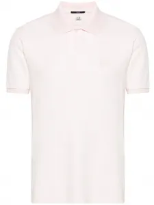 Рубашка поло из ткани пике с логотипом C.P. Company, розовый