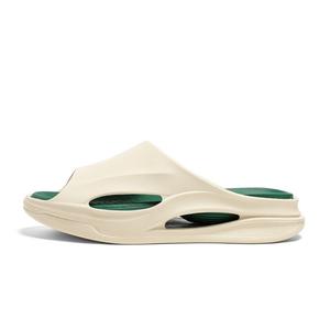 Мужские тапочки-слайды EVA с амортизацией и защитой от запаха Mulinsen, Beige Dark Green