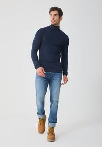 Топ Pier One LONG SLEEVED ROLL NECK TOP 2 PACK, 2X Sky Captain 19-3922 Tcx/Dark Blue