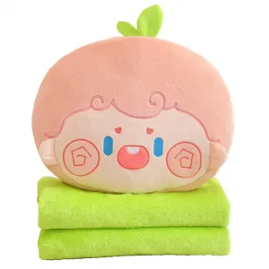 Плюшевая кукла Cartoon Fruit Quilt высотой 32cm Tranquility and elegance, персиковый