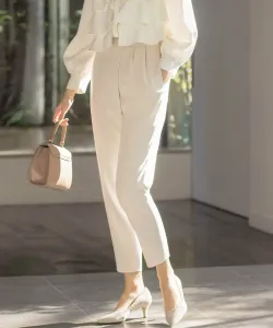 Удобные брюки с драпировкой Suite, цвет Ivory [002]