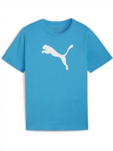 Футболка TeamRISE Logo Jersey Cotton Jr синего цвета Puma