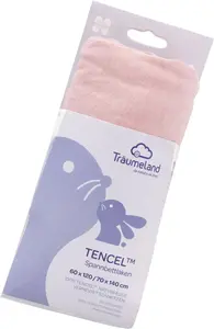 Простыня Träumeland "высококачественная простыня из Tencel", Tencel обеспечивает особенно сухую и здоровую среду для сна 70х140 см, 1 шт., цвет malve