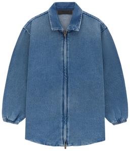 Детская джинсовая рубашка Fear of God Essentials, синий