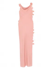 Украшенное макси-платье Cult Gaia, розовый