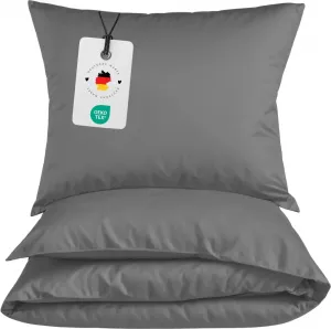 Постельное белье из микрофибры 135x200 см из 100% полиэстера - Однотонный серый 200x200 см Carpe Sonno