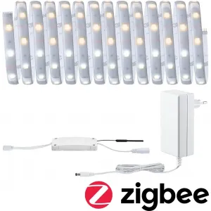 Светодиодная лента MaxLED 250 Базовый комплект Smart Home Zigbee IP44 18W 135 1 шт., 5 м, настраиваемый белый, с покрытием Paulmann, серебристый