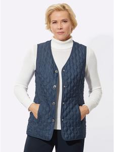 WITT WEIDEN Стеганый жилет дымчато-синего цвета