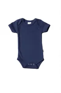 Боди Liliput с короткими рукавами "Морской" и функциональными кнопками, синий