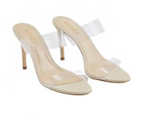 Женские сандалии Ariella из винила/телесного цвета Schutz, Vinyl/Nude