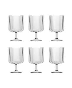 Набор из 6 акриловых бокалов Mesa Stacking Goblet Premium Abode Homewares, прозрачный