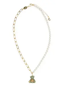 Колье Teddy Swarovski, золотой