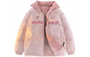 WARRIOR Пуховик серии "Покоряющий ветер и волны" унисекс, Pink