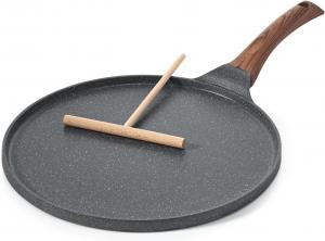 Блинница Sensarte Dosa Tawa Griddle с антипригарным покрытием, 25 см, серый