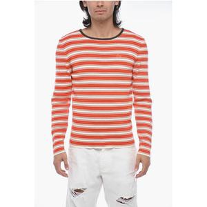 MAN Свитер в тонкую полоску с вышитым логотипом Erl, Multicolor