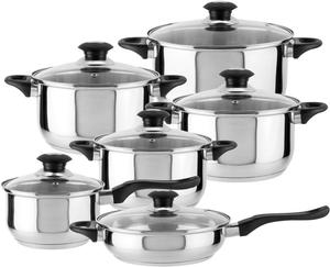 Набор посуды Magefesa Monterrey, 12 предметов, серебряный