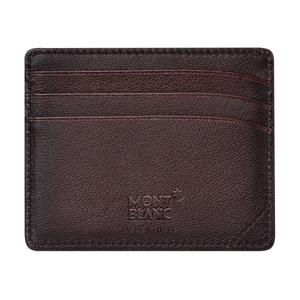 MONTBLANC Кожаный картхолдер, мужской кошелек Brown