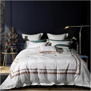 YIZUFU Комплект постельного белья из египетского хлопка 1000TC White