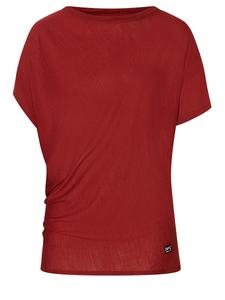 Спортивная футболка super.natural asymmetrisch geschnittenes, красный