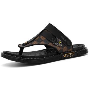 Shiozawa Резиновые шлепанцы с прошитой подошвой, устойчивые к запахам, износу и скольжению, мужские, коричневые, цвет Brown