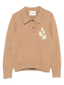 Свитер с воротником-поло Maison Etoile, нейтральный